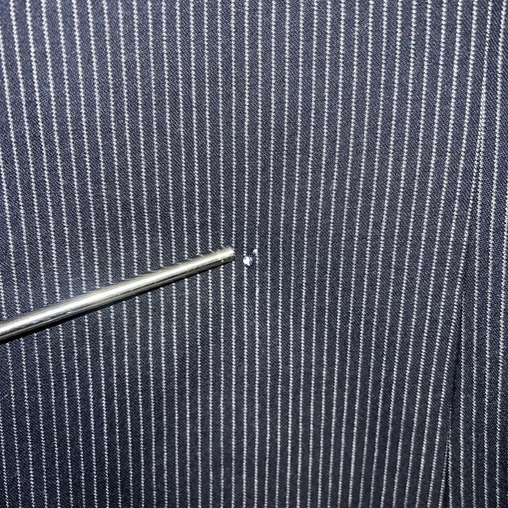 Banana Republic Heritage Blazer Mens 38S Blue Pinstripe‎ Wool Cashmer Blend Coat